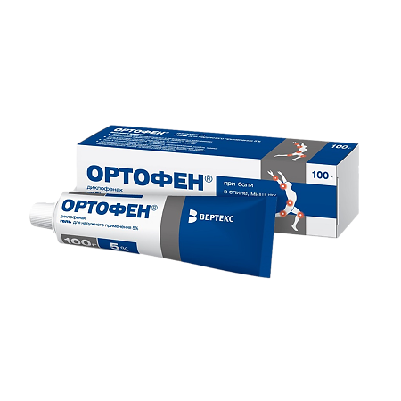 Ортофен гель для наружного применения 5 % 100 г 1 шт