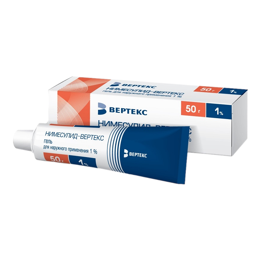 Нимесулид-Вертекс, гель для наружного применения 1 % 20 г 1 шт -  .