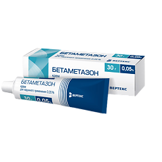 Изображение товара Бетаметазон-Вертекс крем для наружного применения 0,05 % 30 г 1 шт