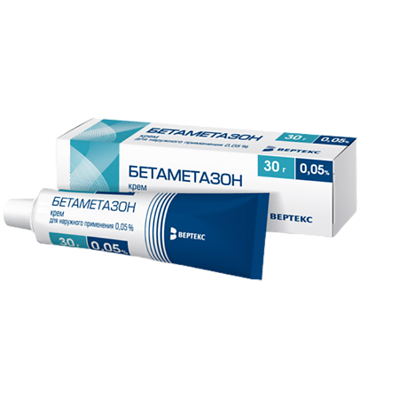 Бетаметазон-Вертекс крем для наружного применения 0,05 % 30 г 1 шт