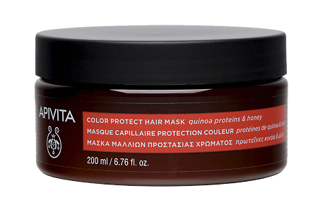 Apivita Color Protect Маска для окрашенных волос с протеинами киноа и медом баночка 200 мл 1 шт