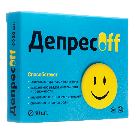 Депресофф Витамир таблетки покрыт.об. массой 515 мг 30 шт