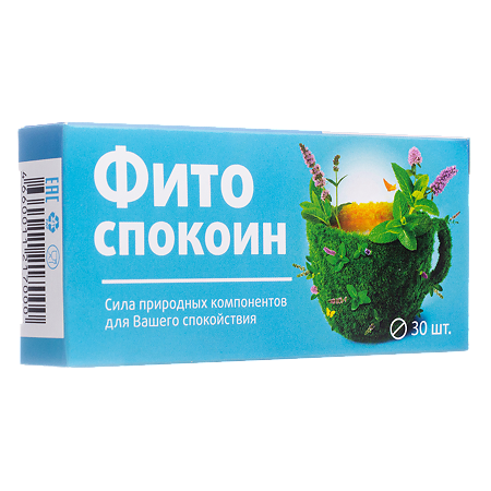 Фитоспокоин таблетки покрыт.об.массой 360 мг 30 шт