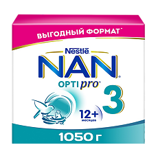 Изображение товара NAN 3 Optipro Премиум Детское молочко с 12 мес 1050 г (3 х 350 г)