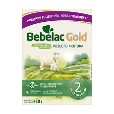 Купить Бебелак (Bebelac) Gold 2 Молочная смесь на основе козьего молока 6-12 мес 350 г 1 шт цена