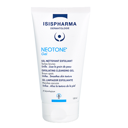Изображение товара IsisPharma Neotone Gel Гель для умывания от пигментных пятен очищающий и отшелушивающий туба 150 мл 1 шт