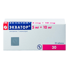 Купить Экватор таблетки 5 мг+10 мг 30 шт цена