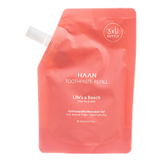 Купить Зубная паста HAAN с пребиотиками Душистый чай и мята в рефилле Life's a Beach 150 мл 1 шт цена