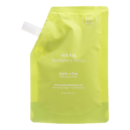 Зубная паста HAAN с пребиотиками Яблоко и мята в рефилле Apple Day 150 мл 1 шт