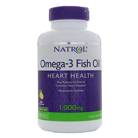 Natrol Омега-3 Рыбий жир/Omega-3 Fish Oil 1200 мг софтгель капсулы массой 1815 мг 60 шт