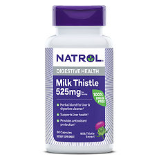 Купить Natrol Расторопша/ Milk Thistle 525 мг капсулы массой 617 мг 60 шт цена