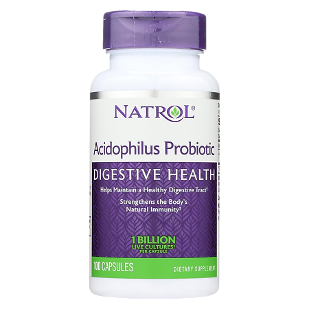 Natrol Ацидофилюс Пробиотик/Acidophilus Probiotic 100 мг капсулы массой 396 мг 100 шт