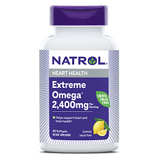 Купить Natrol Экстрим Омега/Extreme Omega 2400 мг капсулы массой 1803,75 мг 60 шт цена