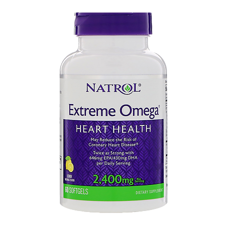 Natrol Экстрим Омега/Extreme Omega 2400 мг капсулы массой 1803,75 мг 60 шт