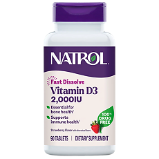 Изображение товара Natrol Витамин D3 /Vitamin D3 2000 ME таблетки быстрорастворимые массой 400-420 мг 90 шт