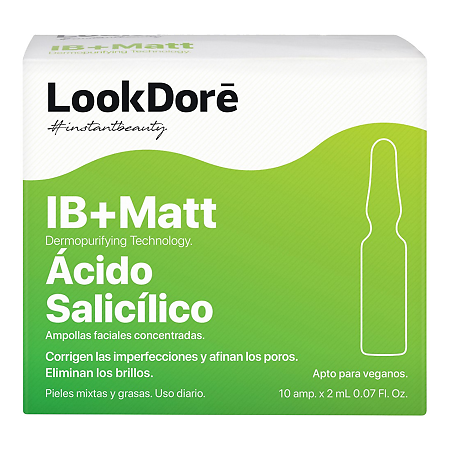 LookDore IB+Matt Концентрированная сыворотка в ампулах д/проблемной кожи Anti-Imperfections Salicylic 2 мл 10 шт