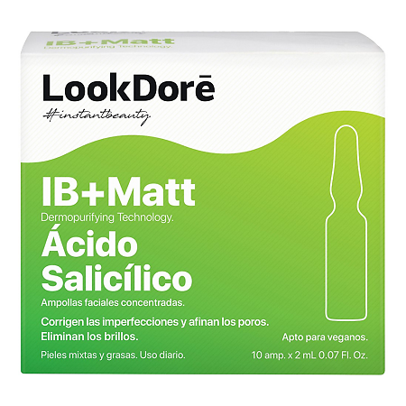 Lookdore IB+Matt Концентрированная сыворотка для проблемной кожи Ampoule Anti-Imperfections Salicylic 2 мл 10 шт