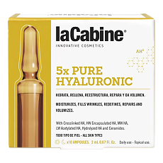 Купить LaCabine Комплекс из 5 видов гиалуроновой кислоты в ампулах 5xPure Hyaluronic Ampoules 2 мл 10 шт цена