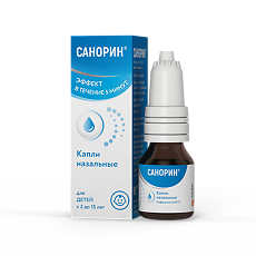Купить Санорин капли назальные с морской водой капли назальные 0,05 % 10 мл 1 шт цена