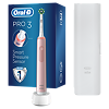 Oral-B Электрическая зубная щетка PRO 3 c 1 сменной насадкой розовая +дорожный футляр, 1 шт