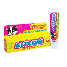 Купить Эколон Бальзам косметический массажный для детей с барсучьим жиром 50 г 1 шт цена