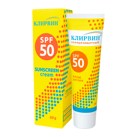 Изображение товара Клирвин крем для тела солнцезащитный SPF50 60 г 1 шт