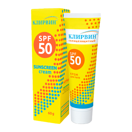 Клирвин крем для тела солнцезащитный SPF50 60 г 1 шт