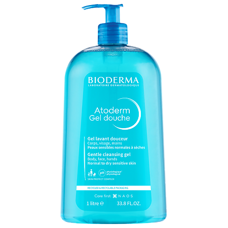 Изображение товара Bioderma Atoderm Gentle Гель для душа для чувствительной кожи 1 л