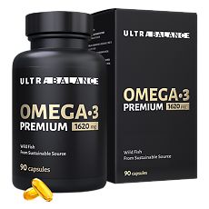 Купить Омега-3/Omega-3 UltraBalance Premium жирные кислоты высокой концентрации мягкие желатиновые капсулы массой 1620 мг 90 шт цена