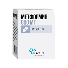 Купить Метформин таблетки 850 мг 60 шт цена