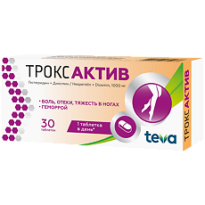 Купить Троксактив таблетки покрыт.плен.об. 1000 мг 30 шт цена