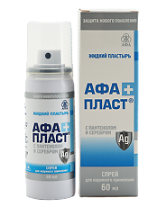 Купить АфаПласт плюс с пантенолом и коллоидным серебром спрей 60 мл 1 шт цена