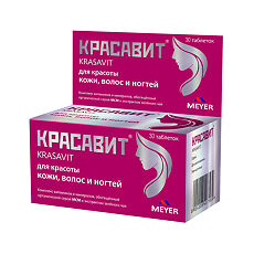 Купить Красавит Таблетки / Krasavit Tablets таблетки массой 1100 мг 30 цена