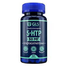 Купить 5-НТР 50 мг GLS с экстрактом шафрана капсулы по 400 мг 60 шт цена