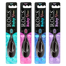 Изображение товара R.O.C.S. Baby Neon Зубная щетка мягкая 0-3 года 1 шт