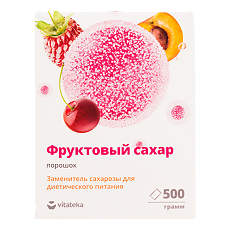 Купить Фруктовый сахар фруктоза порошок Витатека 500 г 1 шт цена