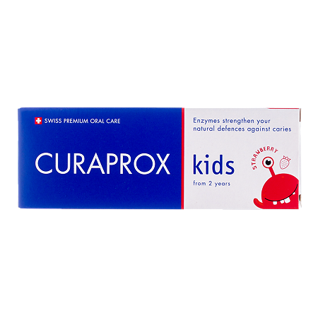 Curaprox Зубная паста Kids 950 со вкусом клубники с 2 лет 60 мл 1 шт