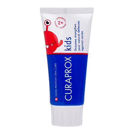 Curaprox Зубная паста Kids 950 со вкусом клубники с 2 лет 60 мл 1 шт