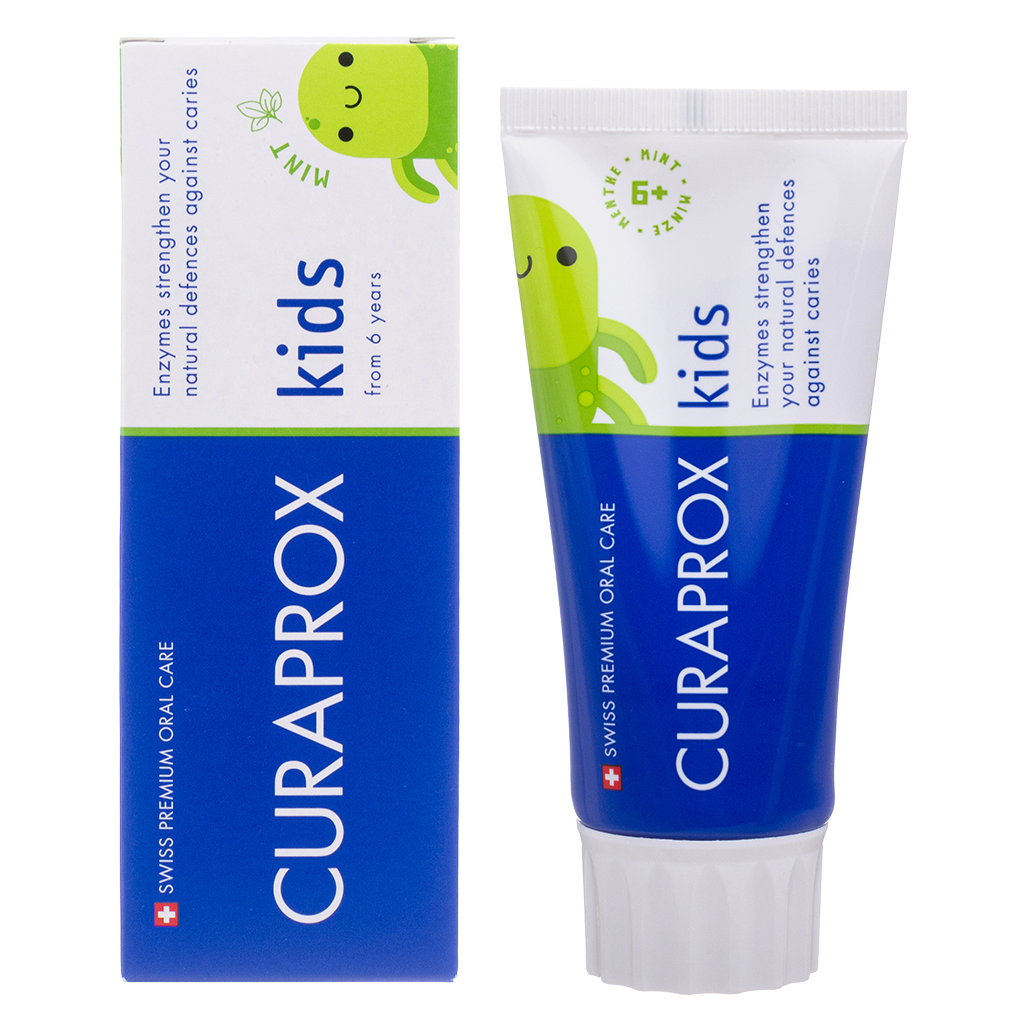 Изображение товара Curaprox Kids зубная паста со вкусом мяты 60 мл для детей от 6 лет