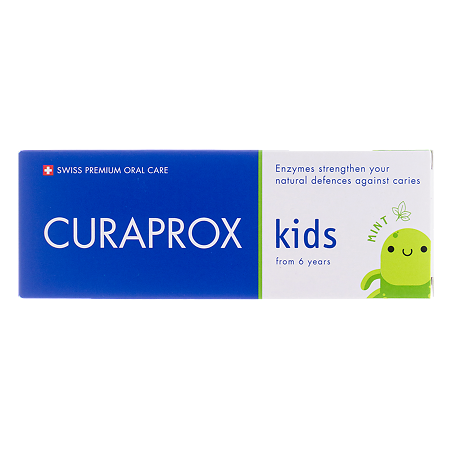 Curaprox Зубная паста Kids 1450 со вкусом мяты с 6 лет 60 мл 1 шт