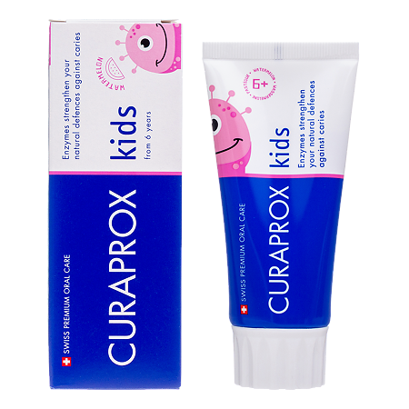 Curaprox Зубная паста Kids 1450 со вкусом арбуза с 6 лет 60 мл 1 шт