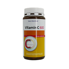 Купить Санкт Бернард Витамин С 600 Супра/Vitamin C 600 Supra Sanct Bernhardt капсулы массой 763 мг 180 шт цена
