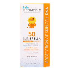 Купить Dermedic Sunbrella Baby Детский солнцезащитный крем для лица SPF50 50 г 1 шт цена