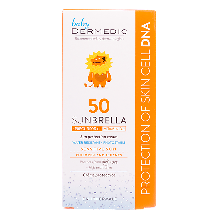 Dermedic Sunbrella Baby Детский солнцезащитный крем для лица SPF50 50 г 1 шт