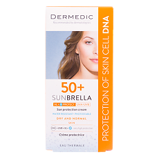 Купить Dermedic Sunbrella Солнцезащитный крем SPF50+ для сухой и нормальной кожи 50 г 1 шт цена