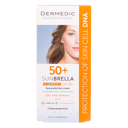 Dermedic Sunbrella Солнцезащитный крем SPF50+ для сухой и нормальной кожи 50 г 1 шт