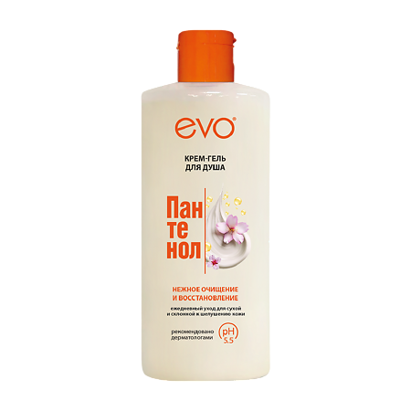 EVO Пантенол Крем-гель для душа для сухой и чувствительной кожи 400 мл 1 шт