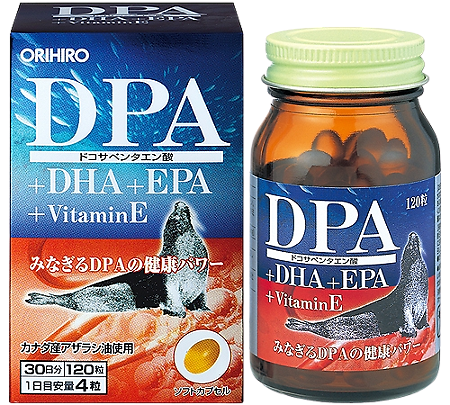 Orihiro Омега-3 жирные кислоты DPA+ DHA+EPA капсулы массой 360 мг 120 шт