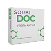 SORBIDOC Уголь актив сорбент для очищения организма при отравлениях и дискомфорте в жкт таблетки массой 0,5 г 50 шт