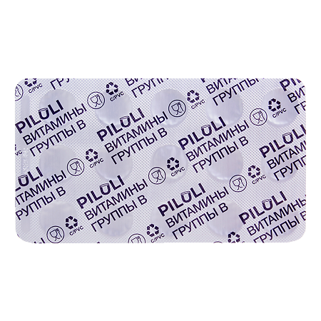 PILULI Комплекс Витаминов группы В для нервов,успокоительное,антистресс таблетки, 30 шт